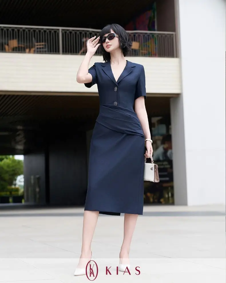 Đầm vest Navy tôn dáng – L20