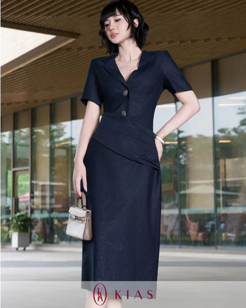 Đầm vest Navy tôn dáng – L20